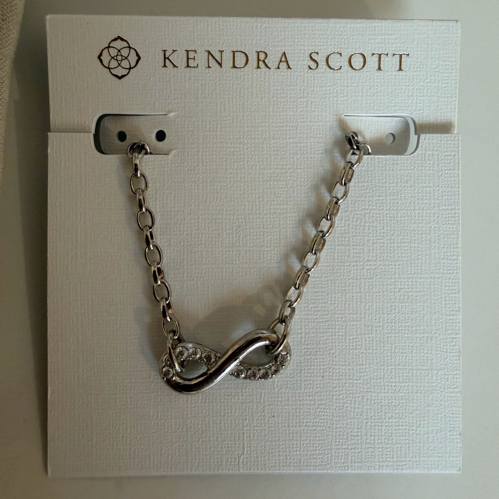 Kendra Scott Silver Infinity Annie Necklace - NWT